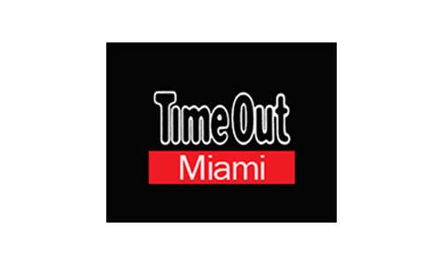 Time out miami logo on a black background featuring Group Tours.