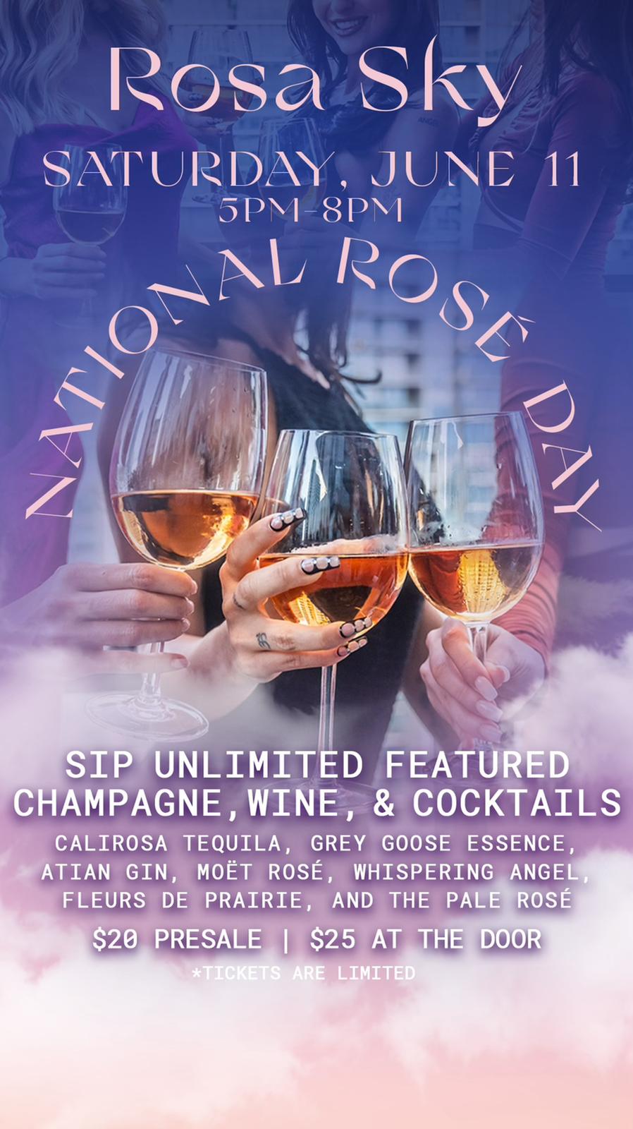 Rosé Day Tasting Experience with Rosa Sky Roof Top on June 11