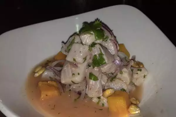 ceviche from the dome restaurant in coral gables maimi